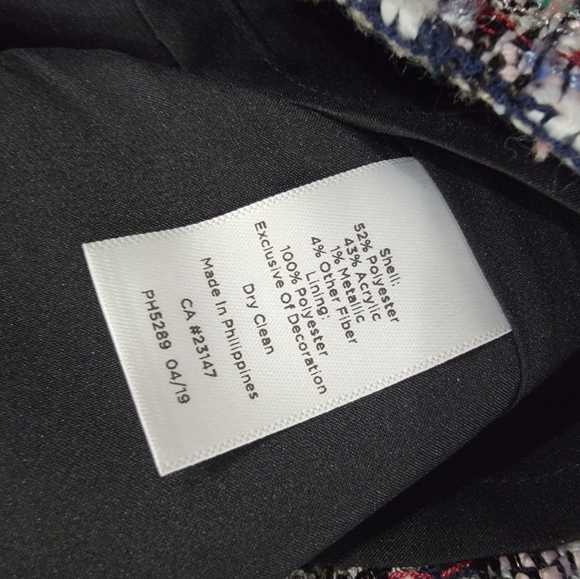 Talbots Multicolor Tweed Pencil Skirt Straight Career Size 2 - Picture 15 of 16